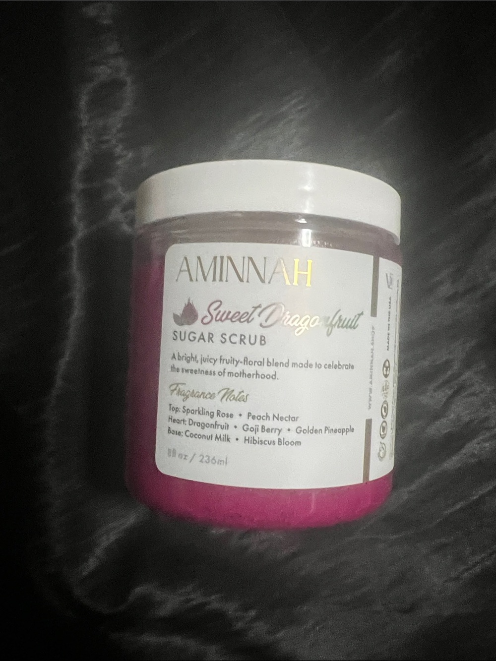 Aminnah Sweet Dragonfruit Sugar Scrub